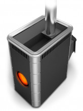 Печь банная Аврора Inox ДА Иллюминатор антрацит НВ