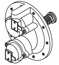 Клапан запального газа Bosch красный  87085012490